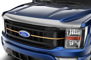 Ford F-150 Hood Deflector - Husky Liners - Aeroskin - Chrome - `21-`25